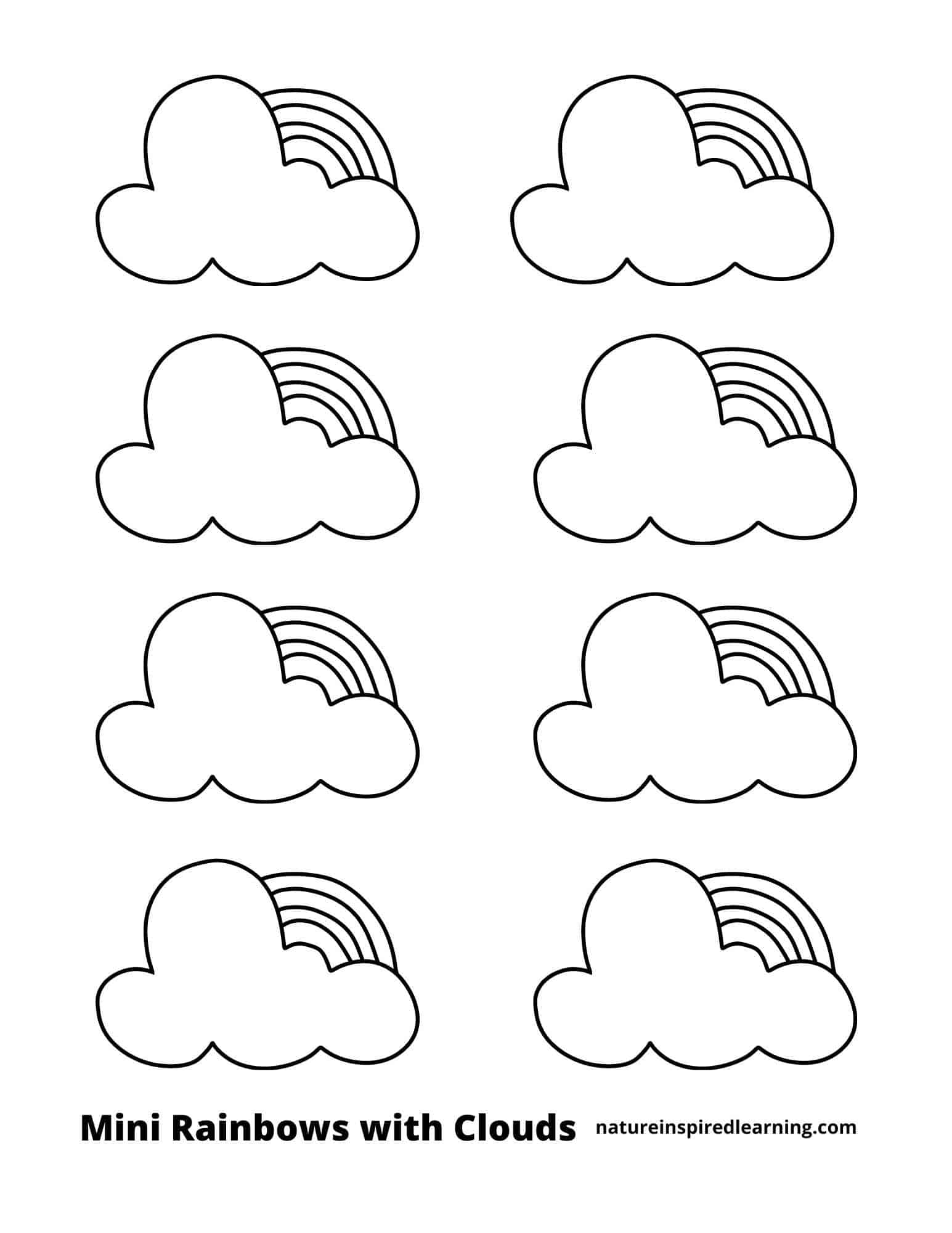 Rainbow Coloring Pages (Free Printables)