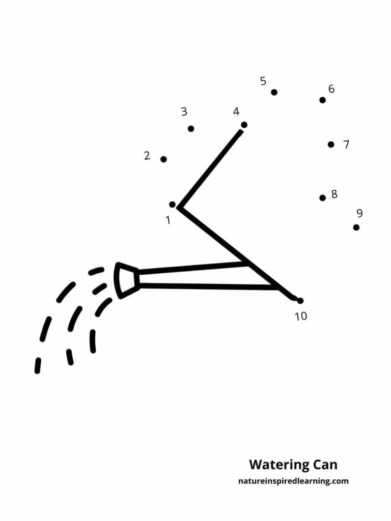 Easy 1 10 Dot To Dot Worksheets Nature Inspired Learning