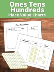 Ones Tens Hundreds Chart (Free Printable)