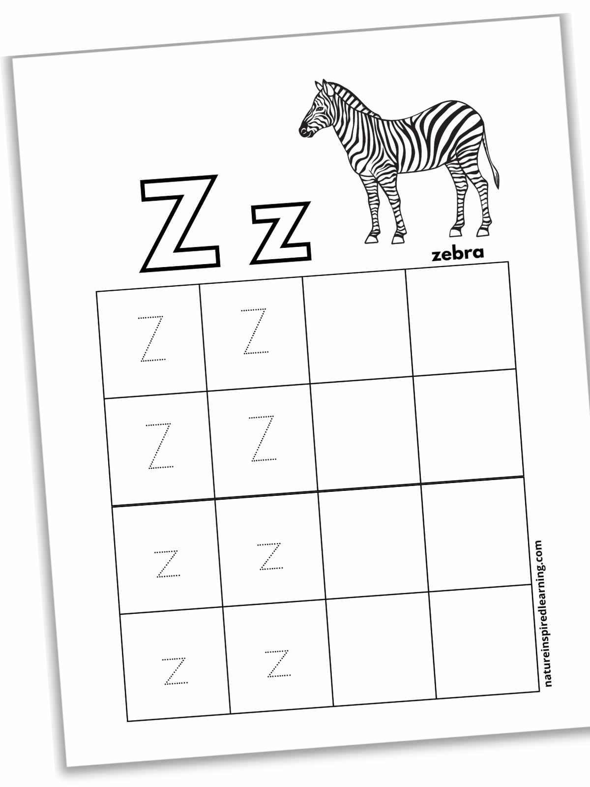 Letter Z Tracing Worksheets Letter Z Tracing Worksheets