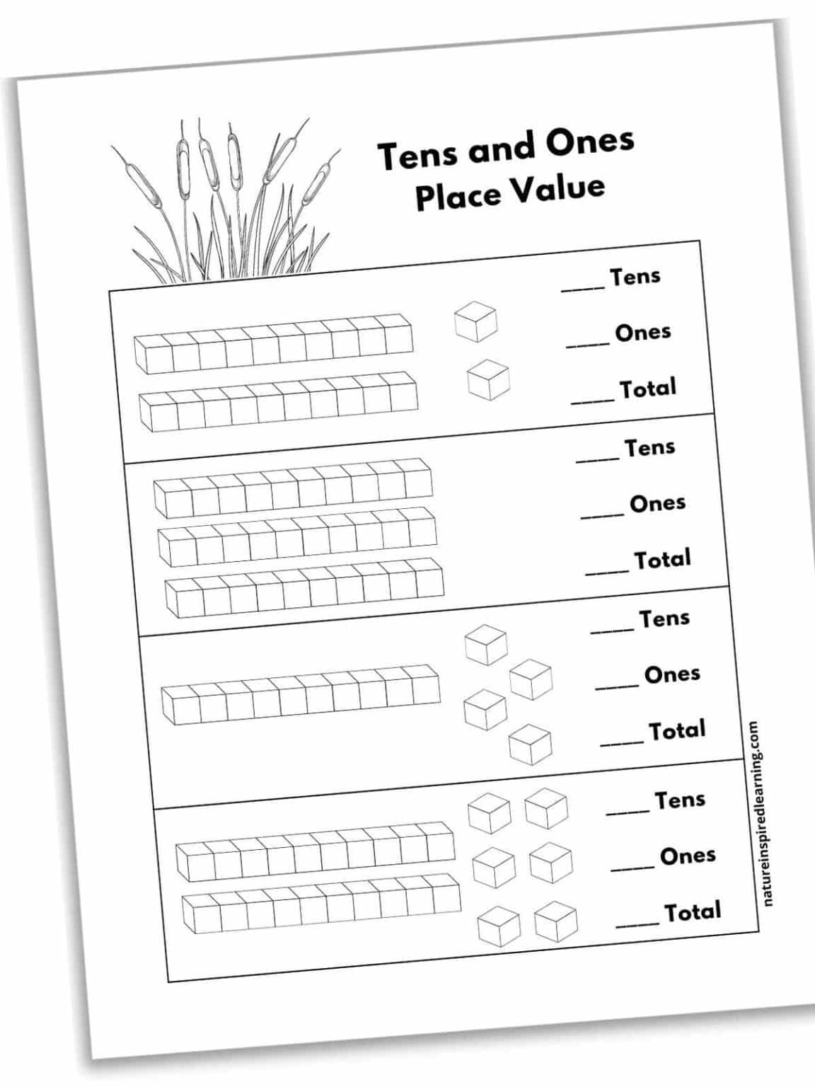 Tens and Ones Worksheets (Free) - Nature Inspired Learning