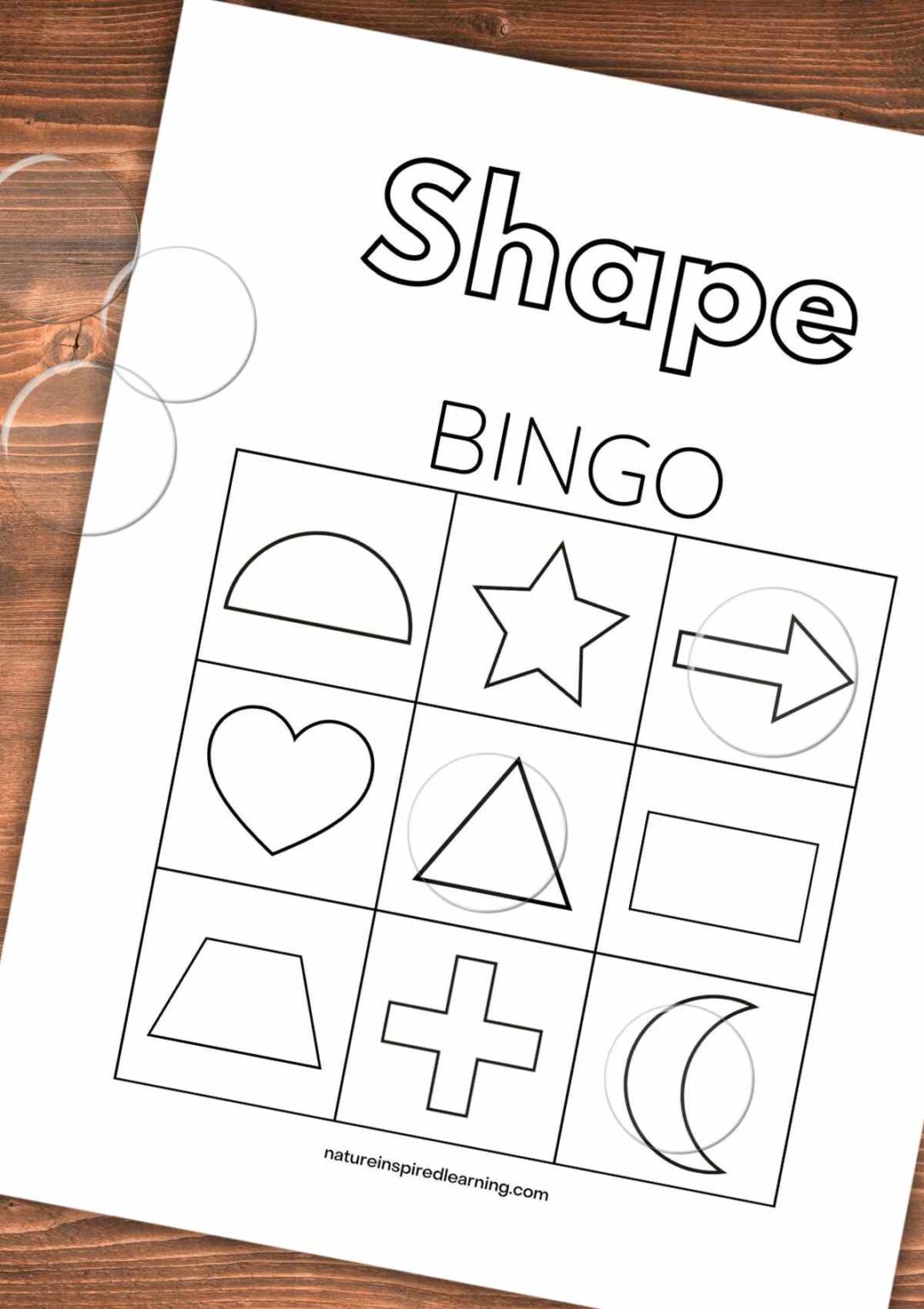 Shape Bingo (Printable) - Nature Inspired Learning