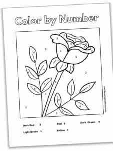 Flower Color by Number - Nature Inspired Learning